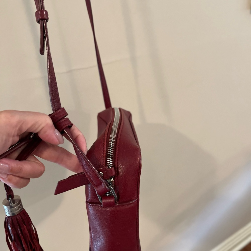 Saint Laurent Dark Red Leather Lou Camera bag - Picture 12 of 15